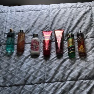 bundle of 7 body sprays/lotions